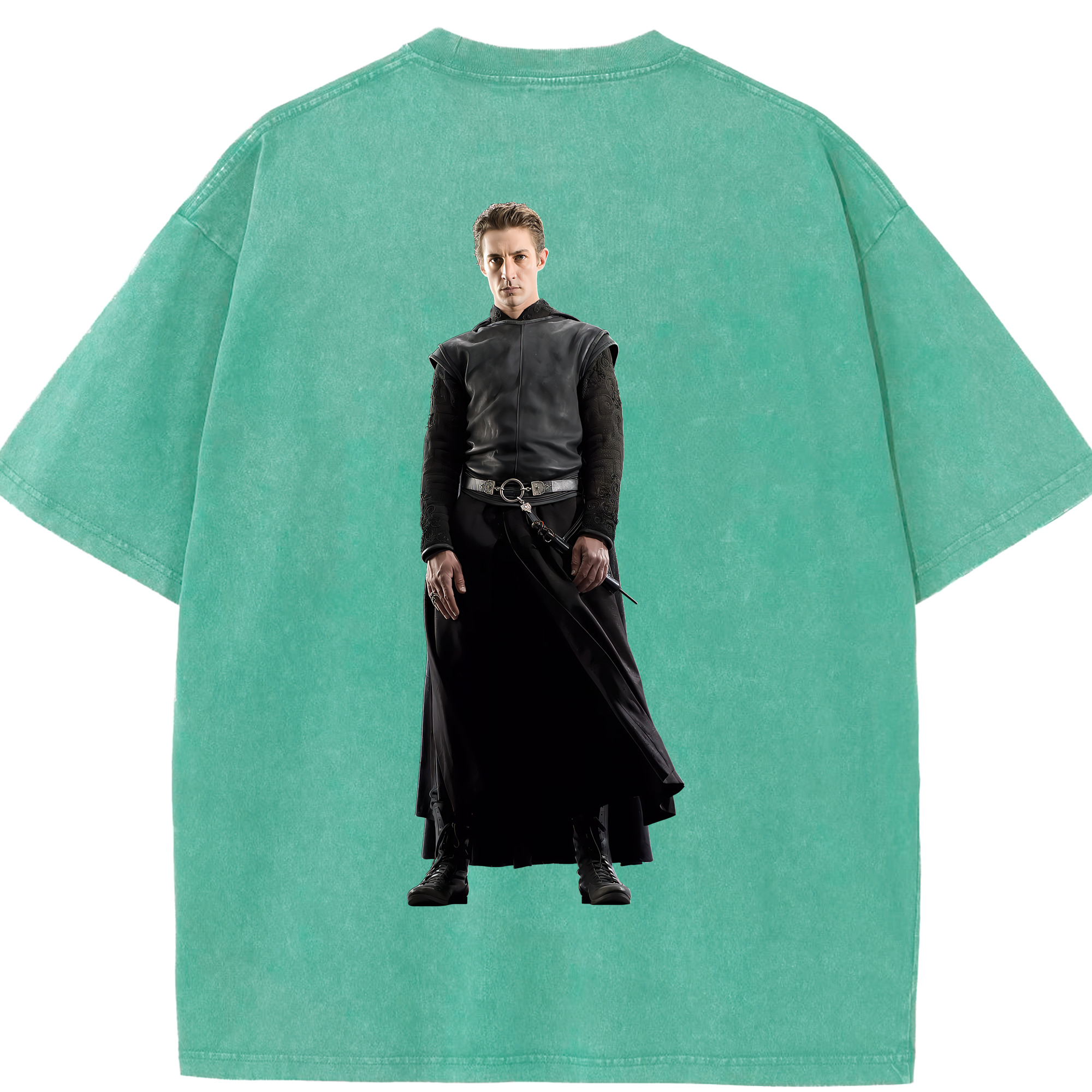 （画像用） Harry Potter ハリー・ポッターシリーズ 綿100% ヴィンテージ風 半袖Tシャツ（背面プリント）